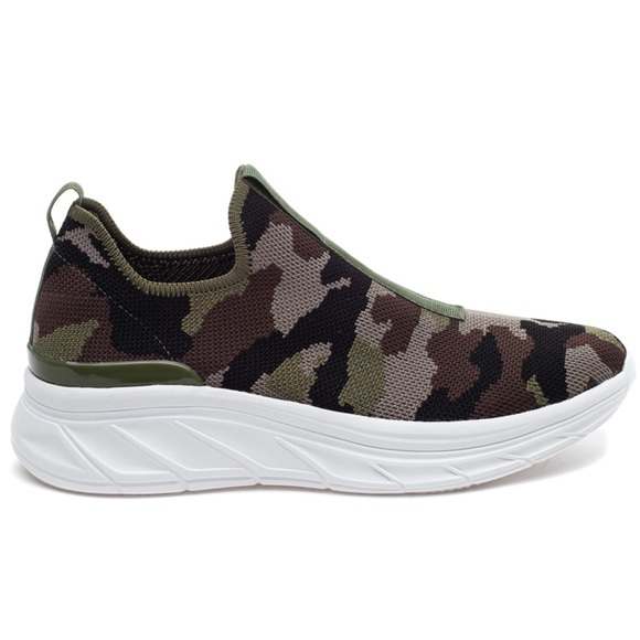 J/SLIDES Shoes - Urban Sport by J/Slides Dalila Slip-on Sneakers Shoes Camouflage (7.5 Women’s)